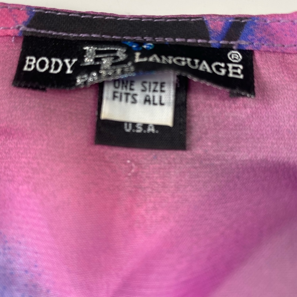Body Language” sheer overlay top One Size - Picture 8 of 10